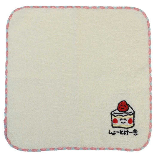 おえかきさん ミニタオル ワンポイント刺繍ハンカチタオル しょーとけーきさん オクタニ おもしろ雑貨 汗拭きタオル グッズ メール便可 シネマコレクション