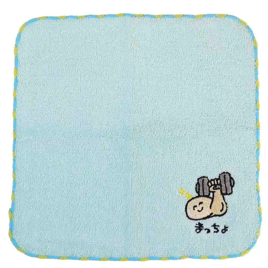 おえかきさん ミニタオル ワンポイント刺繍ハンカチタオル まっちょさん オクタニ おもしろ雑貨 汗拭きタオル グッズ メール便可 シネマコレクション