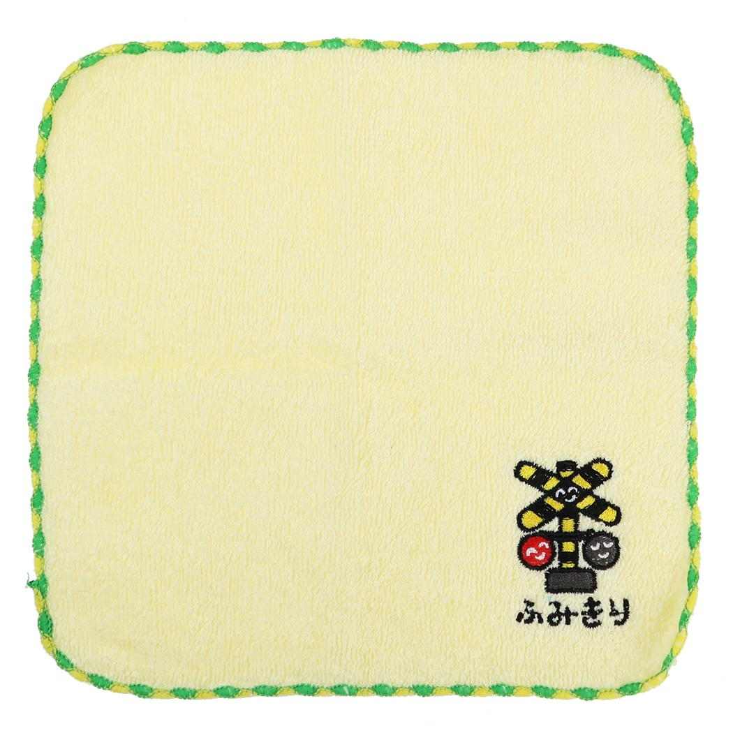 おえかきさん ミニタオル ワンポイント刺繍ハンカチタオル ふみきりさん オクタニ おもしろ雑貨 汗拭きタオル グッズ メール便可 シネマコレクション