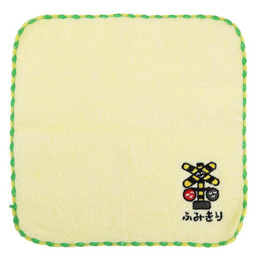 おえかきさん ミニタオル ワンポイント刺繍ハンカチタオル ふみきりさん オクタニ おもしろ雑貨 汗拭きタオル グッズ メール便可 シネマコレクション