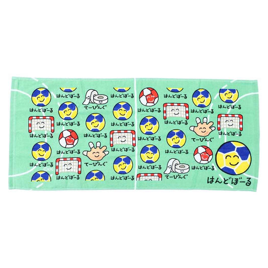 おえかきさん フェイスタオル プリントロングタオル はんどぼーるさん オクタニ おもしろタオル 面白雑貨 グッズ メール便可 シネマコレクション