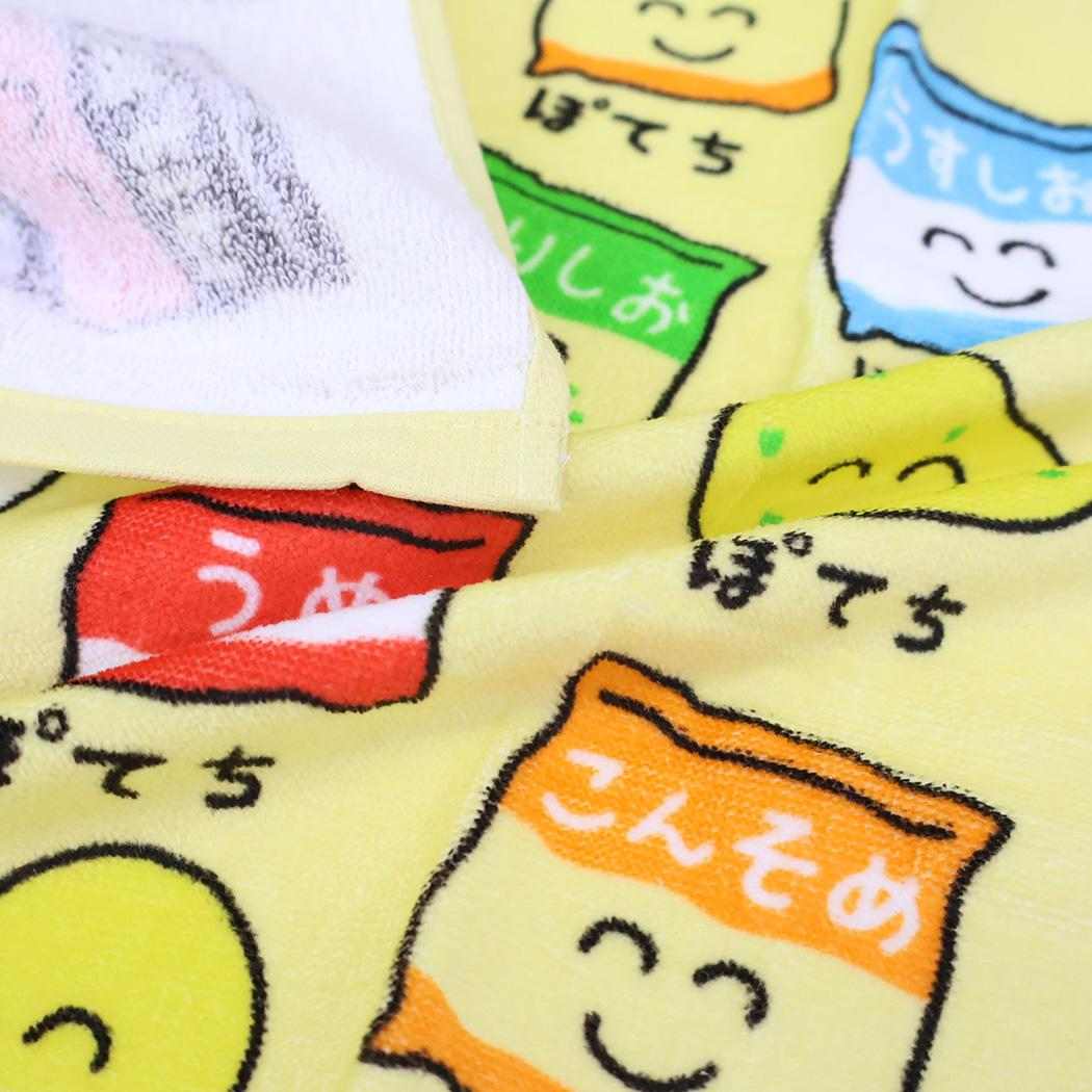 おえかきさん フェイスタオル プリントロングタオル ぽてちさん オクタニ