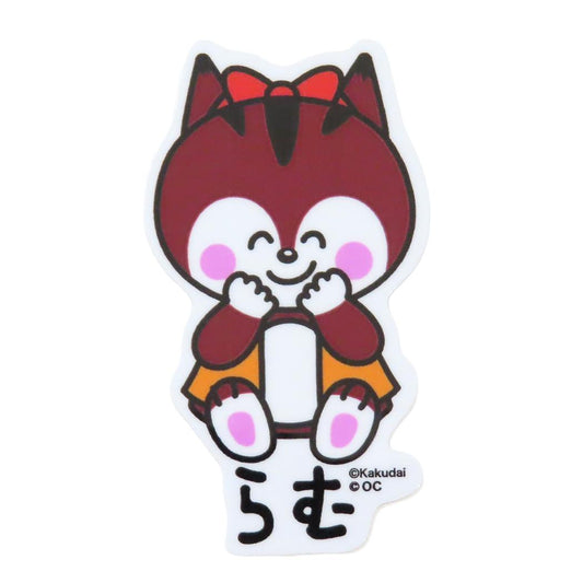 クッピーラムネxおえかきさん ダイカットシール ビニールステッカー らむさん全身 オクタニ 耐水耐光 デコステッカー キャラクター グッズ メール便可 シネマコレクション