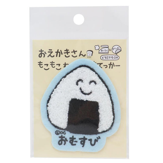 おえかきさん ワッペン もこもこわっぺんすてっかー おむすびさん オクタニ 手芸用品 かわいい グッズ メール便可 シネマコレクション