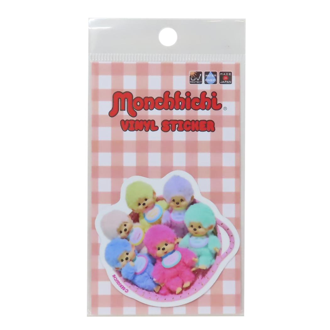 モンチッチ ダイカットシール ビニールステッカー MONCHICHI COLORS EVERYBODY オクタニ デコステッカー 耐水耐光 キャラクター グッズ メール便可 シネマコレクション