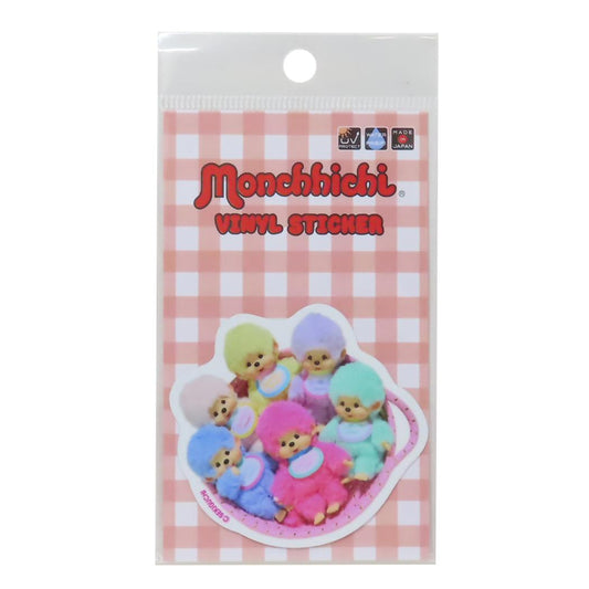 モンチッチ ダイカットシール ビニールステッカー MONCHICHI COLORS EVERYBODY オクタニ デコステッカー 耐水耐光 キャラクター グッズ メール便可 シネマコレクション