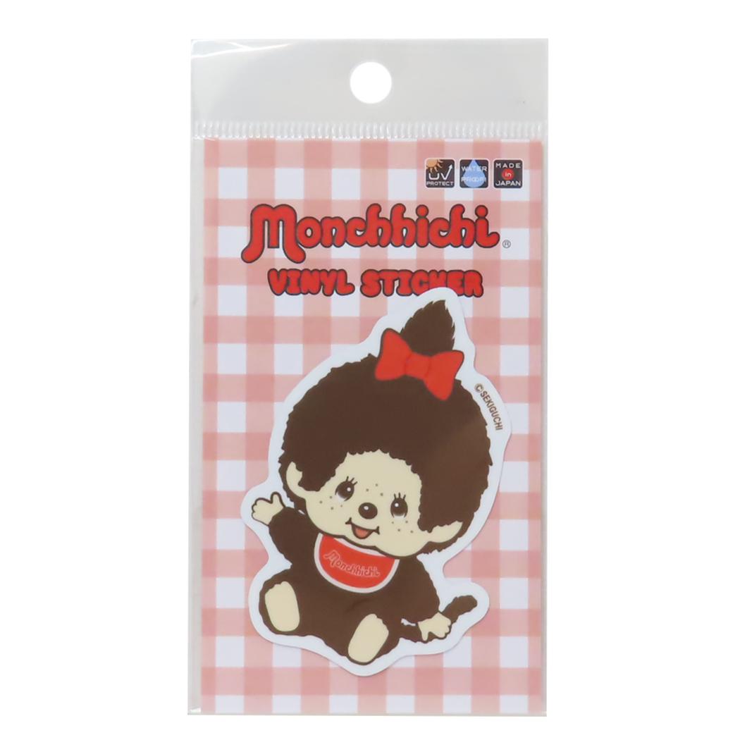 モンチッチ ダイカットシール ビニールステッカー MONCHICHI RETRO GIRL オクタニ デコステッカー 耐水耐光 キャラクター グッズ メール便可 シネマコレクション