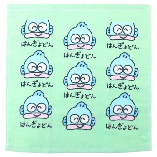 ハンギョドン ハンドタオル ウォッシュタオル はんぎょどん サンリオ オクタニ かわいい キャラクター グッズ メール便可 シネマコレクション