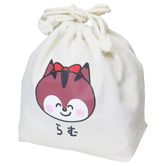 クッピーラムネｘおえかきさん 巾着袋 きんちゃくポーチ らむさん オクタニ 小物入れ かわいい グッズ メール便可 シネマコレクション