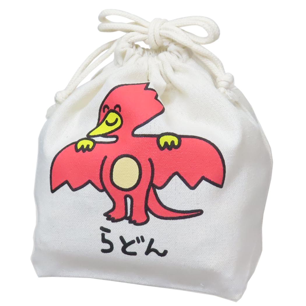 ゴジラVSおえかきさん 巾着袋 マチ付ききんちゃくポーチ らどんさん オクタニ 新学期準備雑貨 小物入れ おもしろ雑貨 キャラクター グッズ メール便可 シネマコレクション