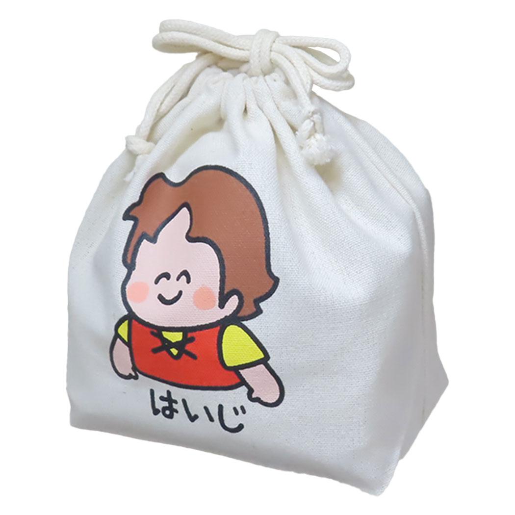 アルプスの少女ハイジxおえかきさん 巾着袋 キンチャク きんちゃくポーチ はいじさん全身 オクタニ 小物入れ キャラクター グッズ メール便可 シネマコレクション