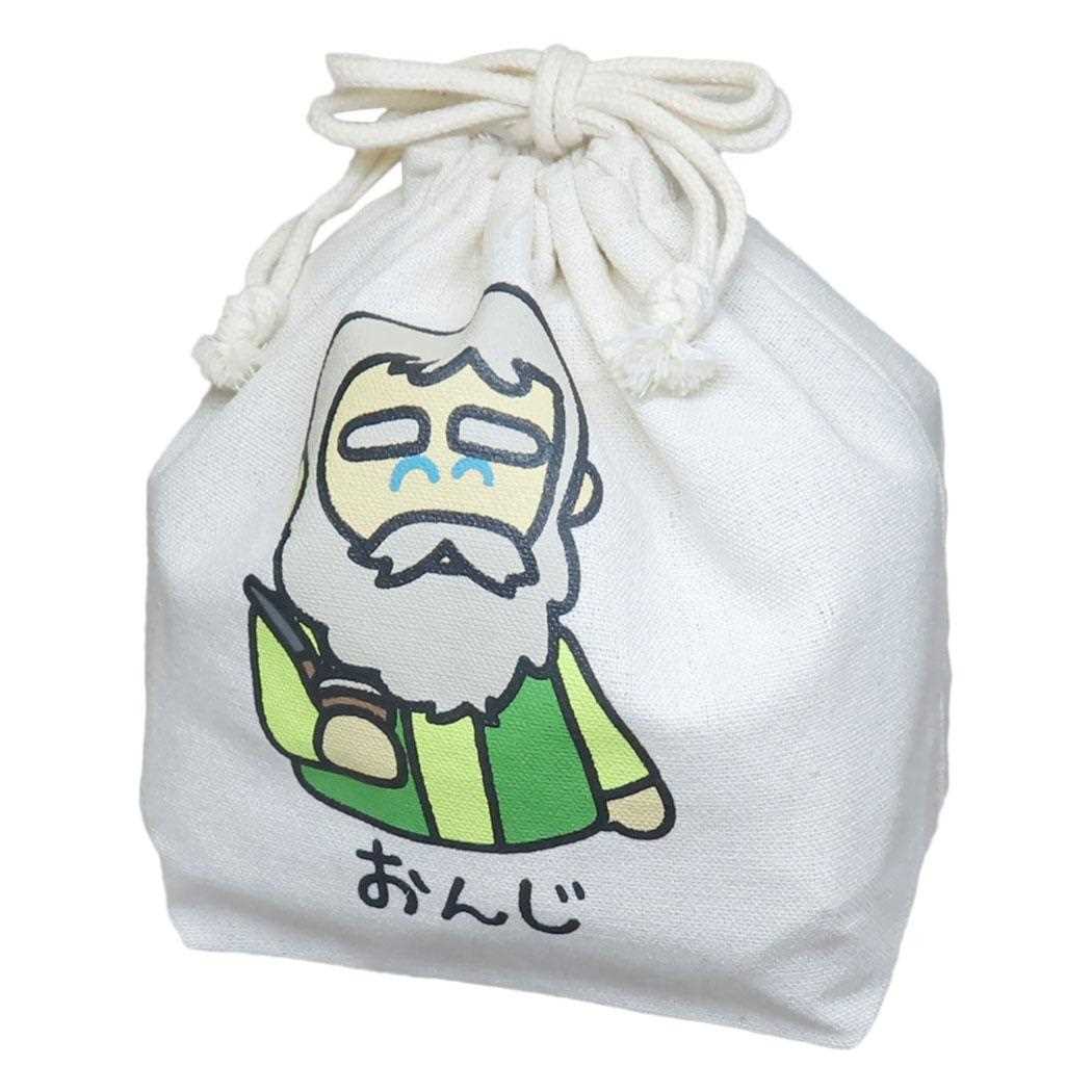 アルプスの少女ハイジxおえかきさん 巾着袋 キンチャク きんちゃくポーチ おんじさん全身 オクタニ 小物入れ キャラクター グッズ メール便可 シネマコレクション