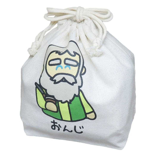 アルプスの少女ハイジxおえかきさん 巾着袋 キンチャク きんちゃくポーチ おんじさん全身 オクタニ 小物入れ キャラクター グッズ メール便可 シネマコレクション