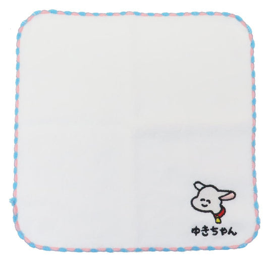 アルプスの少女ハイジxおえかきさん ミニタオル MINI TOWEL ワンポイント刺繍ハンカチタオル ゆきちゃんさん オクタニ 汗拭きタオル キャラクター グッズ メール便可 シネマコレクション