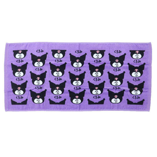 クロミ フェイスタオル プリントロングタオル くろみふぇいす サンリオ オクタニ かわいい キャラクター グッズ メール便可 シネマコレクション