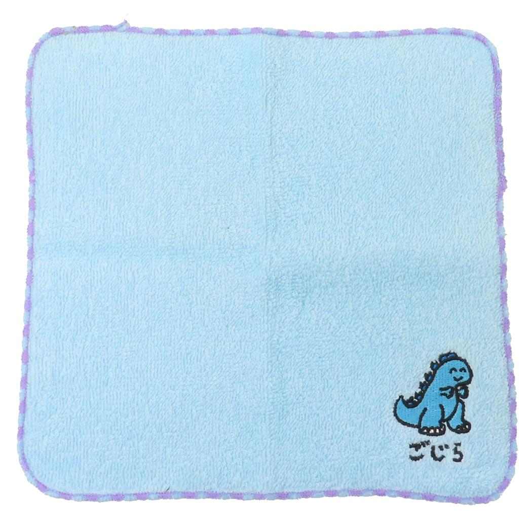 ゴジラVSおえかきさん ミニタオル ワンポイント刺繍ハンカチタオル ごじらさん オクタニ おもしろ雑貨 汗拭きタオル キャラクター グッズ メール便可 シネマコレクション