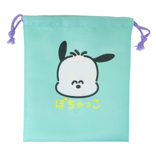 ポチャッコ 巾着袋 キンチャク マチ無し ぽちゃっこ ミント サンリオ オクタニ きんちゃくポーチ 小物入れ キャラクター グッズ メール便可 シネマコレクション