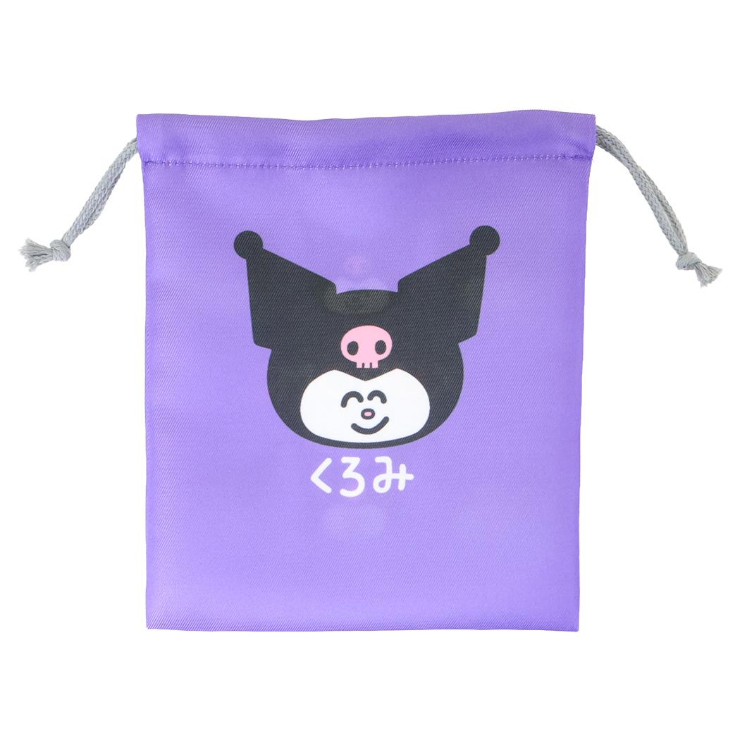 クロミ 巾着袋 キンチャク マチ無し くろみ パープル サンリオ オクタニ きんちゃくポーチ 小物入れ キャラクター グッズ メール便可 シネマコレクション