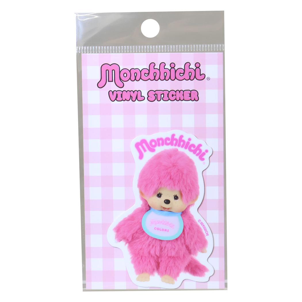 モンチッチ ダイカットシール ビニールステッカー MONCHICHI COLORS PINK オクタニ