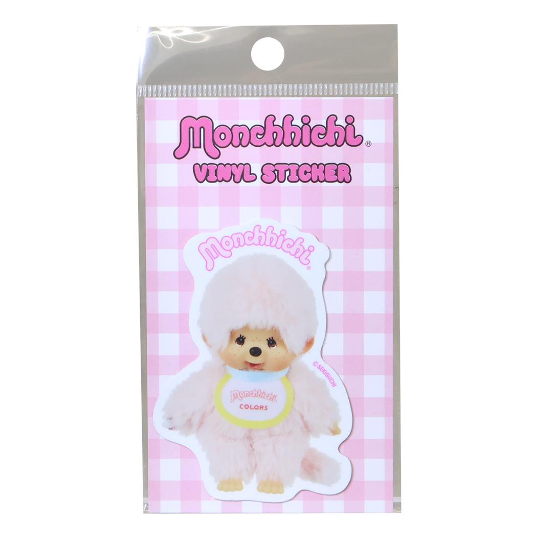 モンチッチ ダイカットシール ビニールステッカー MONCHICHI COLORS L.PINK オクタニ