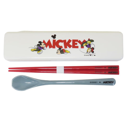 ミッキーマウス コンビセット お箸＆スプーンセット ディズニー 大西賢製販 ランチグッズ キャラクター グッズ メール便可 シネマコレクション