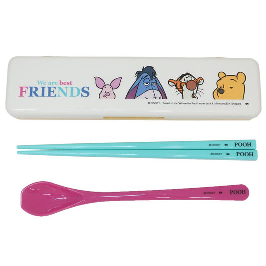 くまのプーさん コンビセット 箸＆スプーンセット FUNNY FACES ディズニー 大西賢製販 ランチグッズ キャラクター グッズ メール便可 シネマコレクション