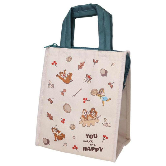 チップ＆デール ランチトート ランチバッグスクエア M NUTS ディズニー 大西賢製販 お弁当かばん 保冷 キャラクター グッズ メール便可 シネマコレクション