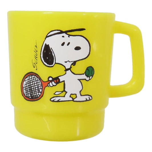 スヌーピー マグカップ プラスチックマグ TENNIS ピーナッツ 大西賢製販 プレゼント キャラクター グッズ シネマコレクション