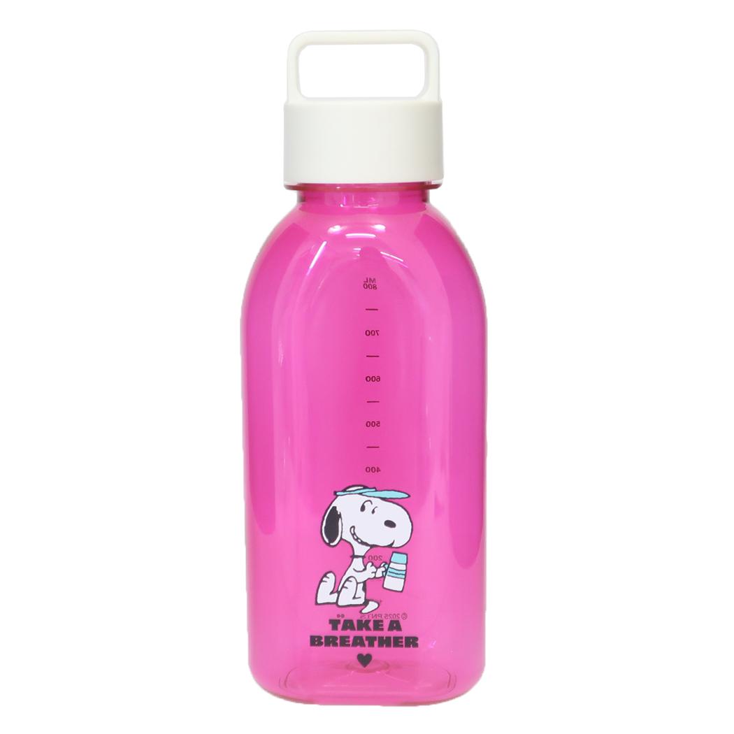 スヌーピー 水筒 ドリンクボトル L PINK ピーナッツ 大西賢製販 プラボトル アウトドア レジャー 常温 キャラクター グッズ シネマコレクション