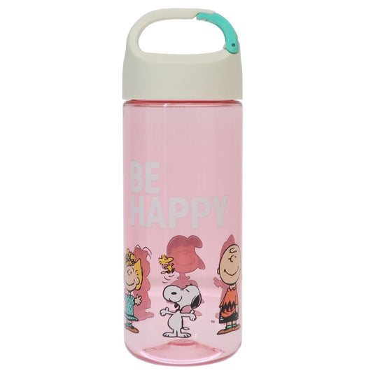 スヌーピー 水筒 ドリンクボトル BE HAPPY PINK ピーナッツ 大西賢製販 アウトドア レジャー 常温 キャラクター グッズ シネマコレクション