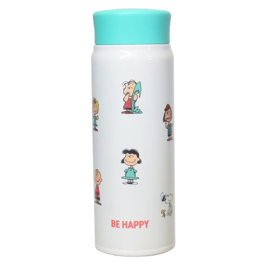 スヌーピー 保温保冷水筒 ステンレスボトル BE HAPPY IVORY ピーナッツ 大西賢製販 プレゼント キャラクター グッズ シネマコレクション