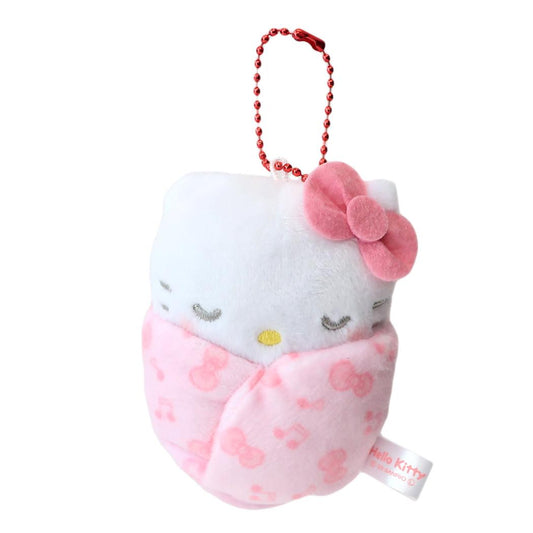 ハローキティ ぬいぐるみボールチェーン おくるみマスコット サンリオ オスト かわいい キャラクター グッズ シネマコレクション
