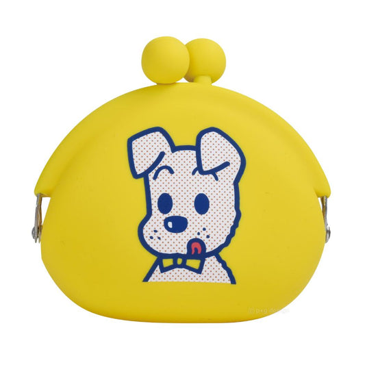 オサムグッズ コインケース POCHI ポチ ドッグ イエロー Osamu Goods ピージーデザイン シリコンがまぐち 小銭入れ キャラクター グッズ シネマコレクション