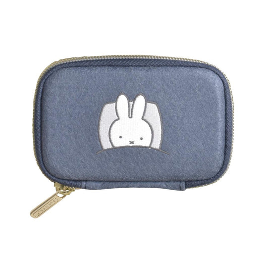 ミッフィー カード入れ PUPU FELT ププフェルト カードケース ネイビー ディックブルーナ ピージーデザイン 小銭入れ 絵本キャラクター グッズ メール便可 シネマコレクション