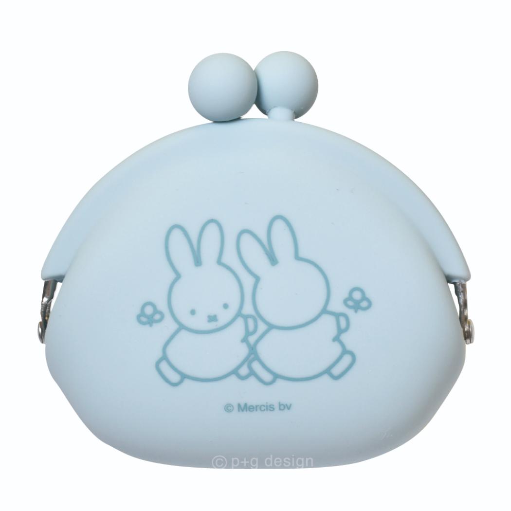 ミッフィー コインケース POCHI ポチ ブルー ディックブルーナ ピージーデザイン シリコンがまぐち 小銭入れ 絵本キャラクター グッズ シネマコレクション