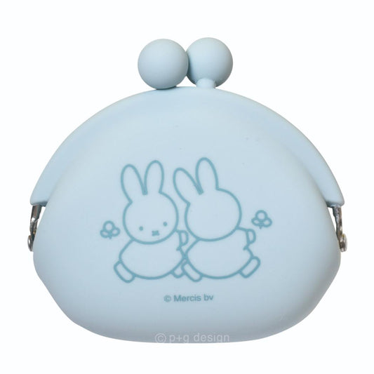 ミッフィー コインケース POCHI ポチ ブルー ディックブルーナ ピージーデザイン シリコンがまぐち 小銭入れ 絵本キャラクター グッズ シネマコレクション