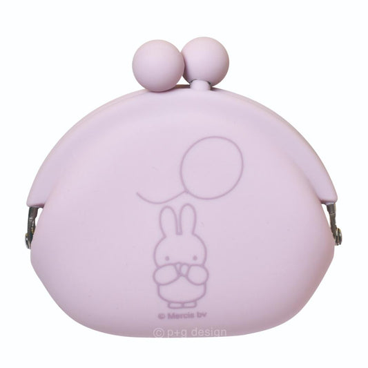 ミッフィー コインケース POCHI ポチ パープル ディックブルーナ ピージーデザイン シリコンがまぐち 小銭入れ 絵本キャラクター グッズ シネマコレクション