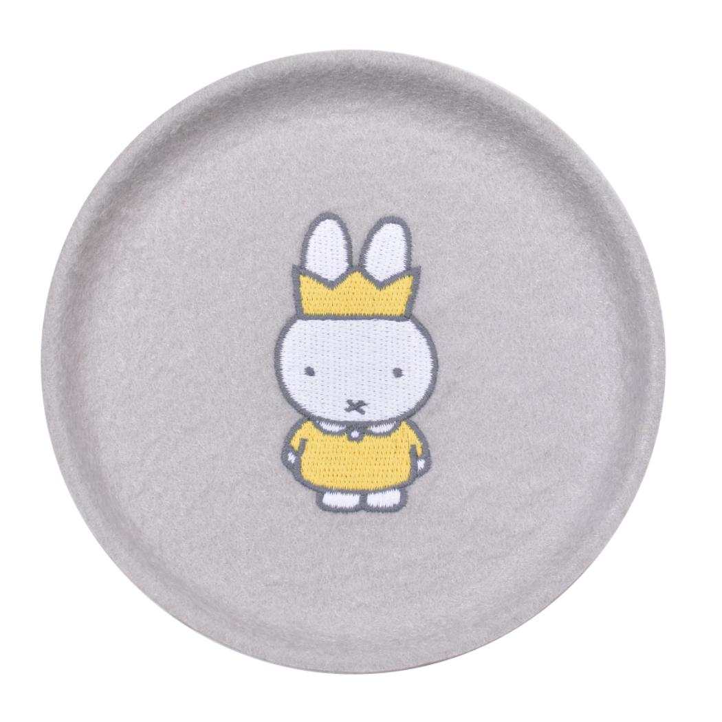 ミッフィー 収納用品 PUPU FELT ププフェルト トレイ おうかん グレー ディックブルーナ ピージーデザイン アクセサリートレイ 絵本キャラクター グッズ メール便可 シネマコレクション