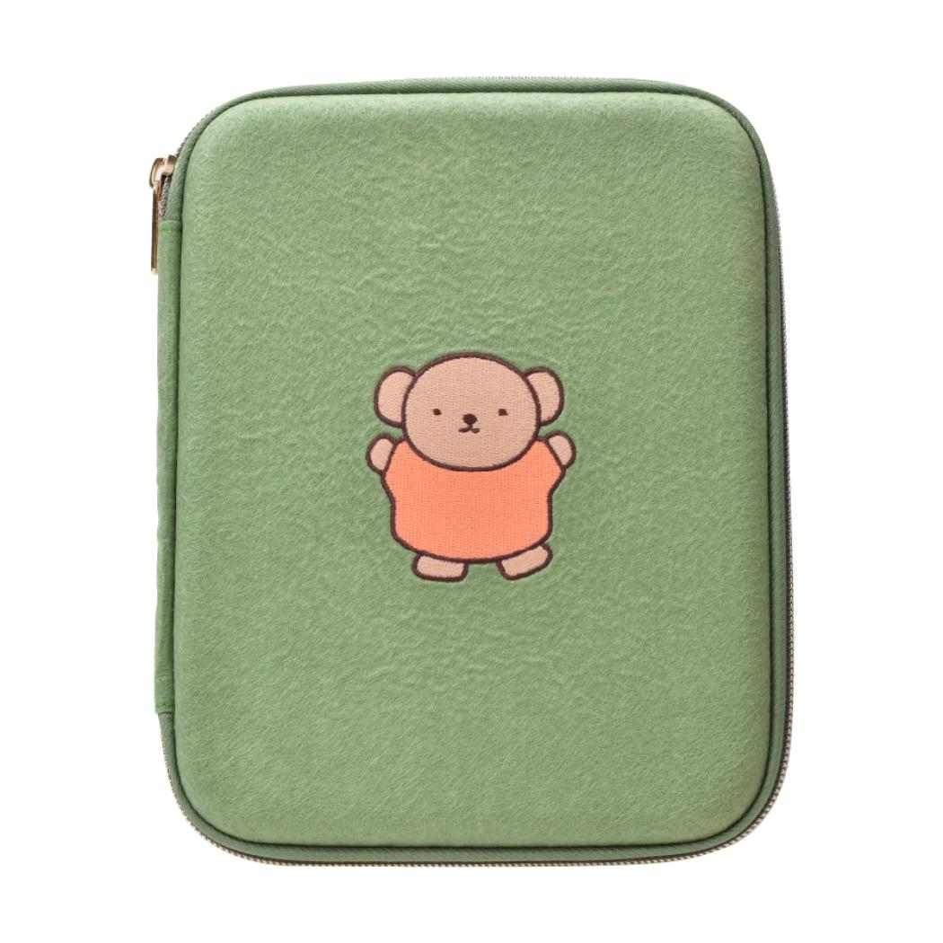 ミッフィー パスポートケース PUPU FELT ププフェルト マルチポーチ ボリス グリーン ディックブルーナ ピージーデザイン トラベル雑貨 絵本キャラクター グッズ メール便可 シネマコレクション