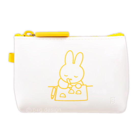 ミッフィー コスメポーチ NUU small ヌウスモール イエロー ディックブルーナ ピージーデザイン シリコンポーチ 小物入れ 絵本キャラクター グッズ シネマコレクション