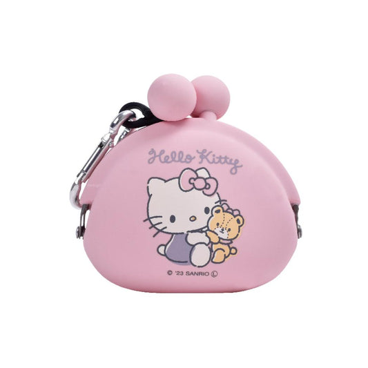 ハローキティ コインケース POCHIBI ポチビ ふんわりピンク サンリオ ピージーデザイン シリコンがまぐち 小銭入れ キャラクター グッズ シネマコレクション