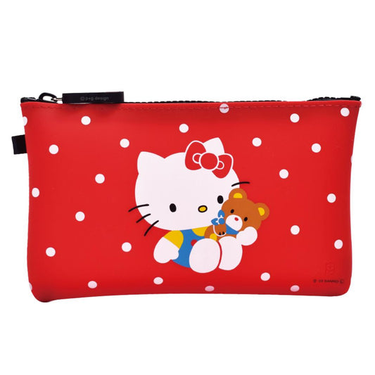 ハローキティ ペンポーチ NUU ヌウ レトロドット サンリオ ピージーデザイン シリコンポーチ 小物入れ キャラクター グッズ シネマコレクション
