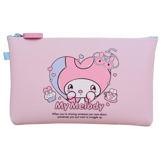 マイメロディ コスメポーチ NUU ヌウ 甘えんぼナミダ サンリオ ピージーデザイン シリコンポーチ 小物入れ キャラクター グッズ シネマコレクション