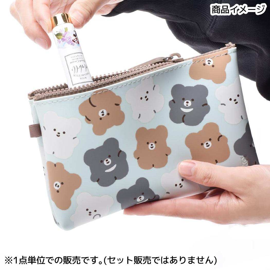 ころまるさん コスメポーチ NUU ストライプ ピージーデザイン