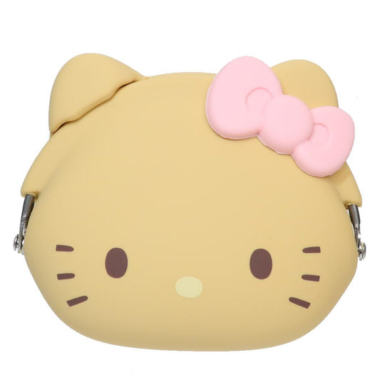 ハローキティ コインケース mimi POCHI ブラウン サンリオ ピージーデザイン シリコンがまぐち 小銭入れ キャラクター グッズ シネマコレクション