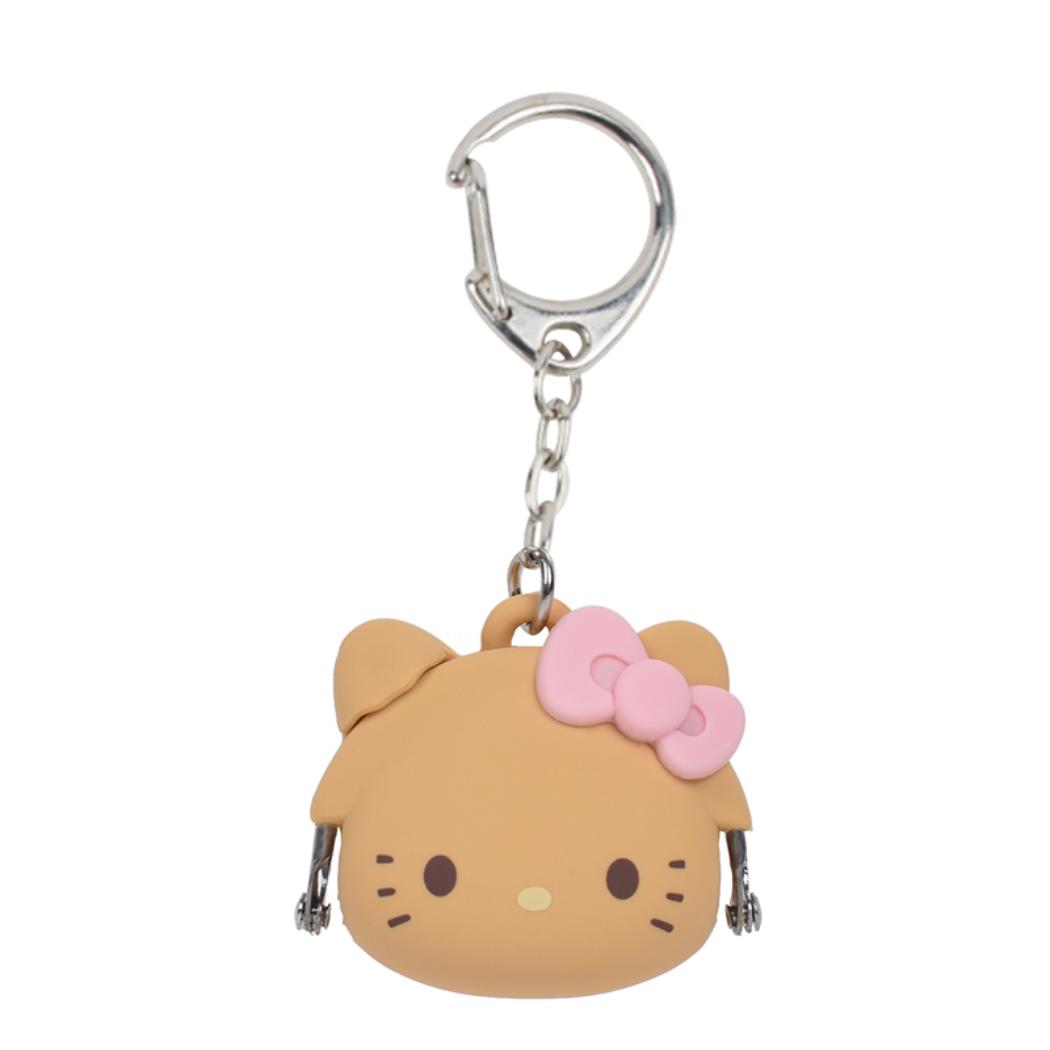 ハローキティ コインケース mimi POCHI Bit ミミポチビット ブラウン サンリオ ピージーデザイン