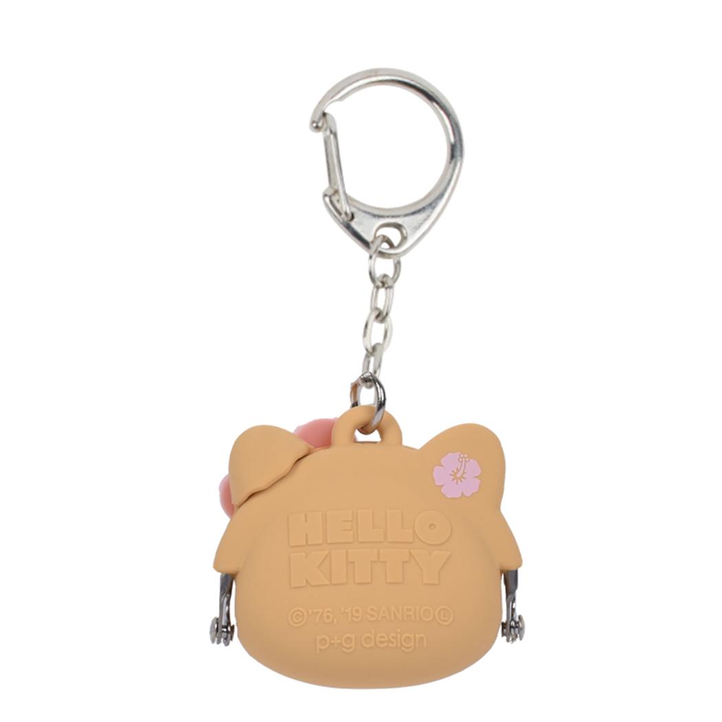 ハローキティ コインケース mimi POCHI Bit ミミポチビット ブラウン サンリオ ピージーデザイン