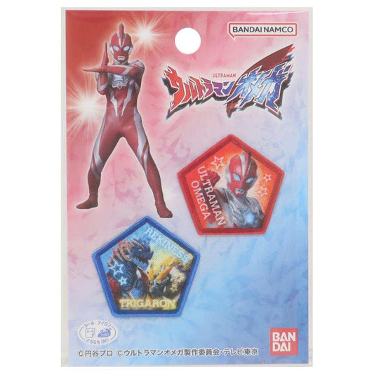 ウルトラマンオメガ ワッペン ミニアイロンパッチシール2枚セット 特撮ヒーロー バンダイ 手芸用品 キャラクター グッズ メール便可 シネマコレクション