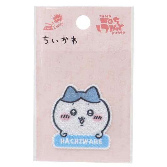 ちいかわ ワッペン アイロンパッチシール ぷちぷんと ハチワレ ロゴ パイオニア 手芸用品 キャラクター グッズ メール便可 シネマコレクション