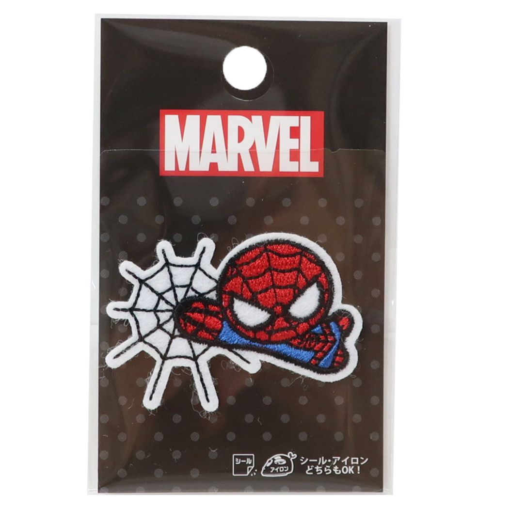 スパイダーマンワッペンアイロンパッチシールMARVELパイオニア手芸用品キャラクターグッズメール便可